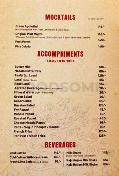 MENU - Photo 1